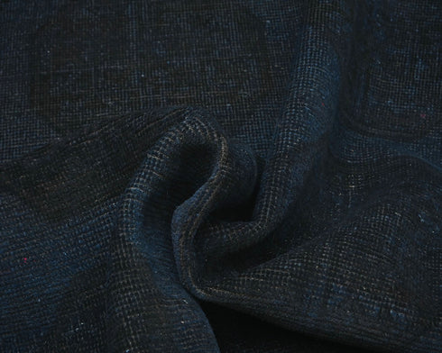 6x8 Vintage Blue Over Dyed Persian Style Hand Knotted Low Pile Wool Area Rug